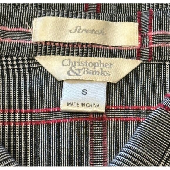 Women's Christopher & Banks Stretch Button-Down Blouse Polyester Blend Size S - Picture 4 of 16